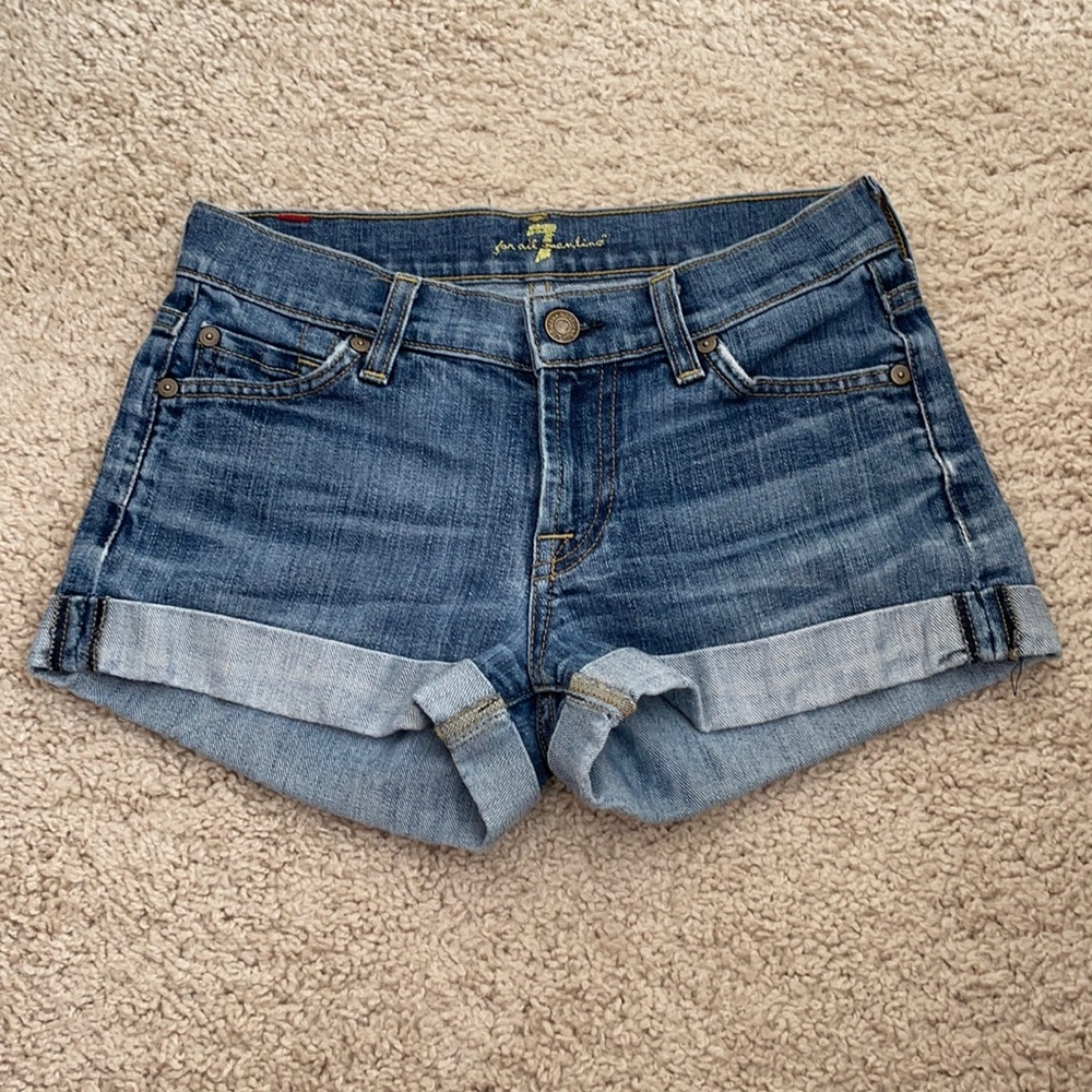 7 For All Man Kind jean shorts